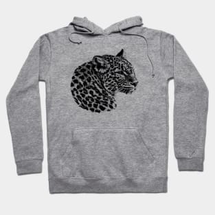 Leopard portrait Hoodie